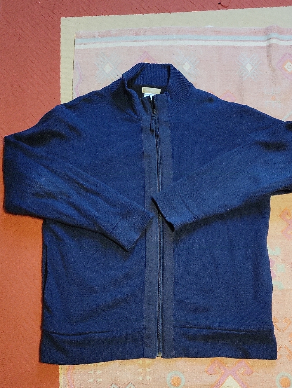 The Territory Ahead Navy Full-Zip Sweater Jacket